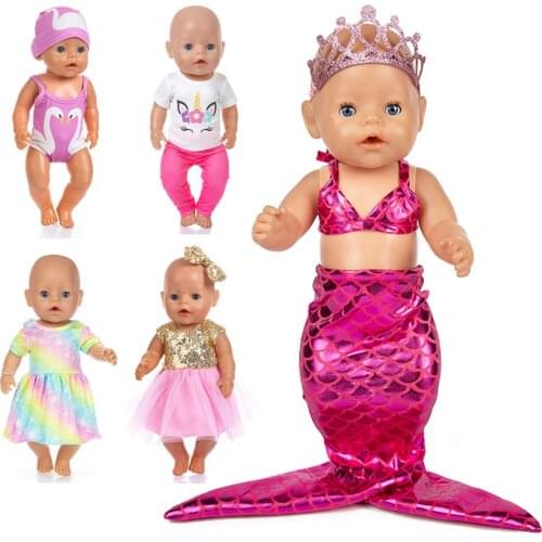 2020 New 5pcs/lot Doll Clothes Fit For 18inch/43cm born baby Doll clothes reborn Doll Accessories