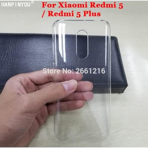For Xiaomi Redmi5 / Redmi 5 Plus 5+ New Hard PC Case Ultra Thin Clear Hard Plastic DIY Cover Protective Skin