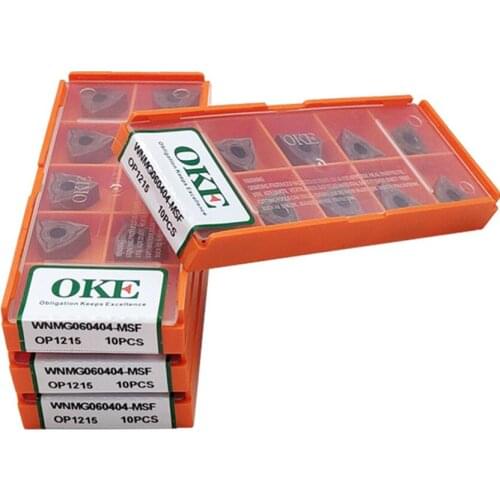 OKE WNMG060404-MSF OP1215 / WNMG080404MSF OP1215 CNC carbide inserts 10PCS/BOX