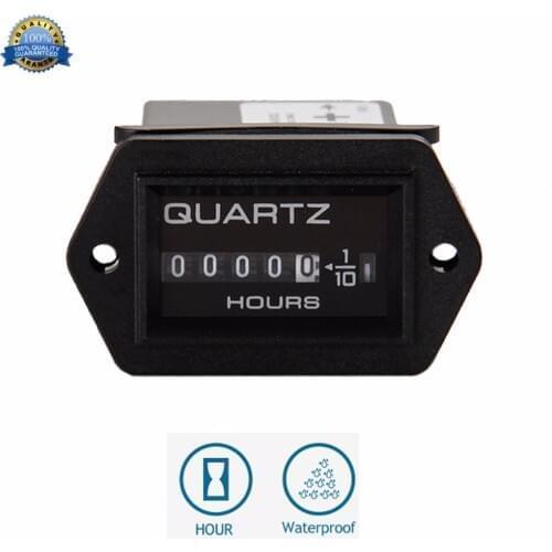 Wholesale Mechanical Hour Meter for Diesel Engines Transfer Pump Marine Boats Trucks Tractor Lawn Mower Hour Meter Gauge Timer C