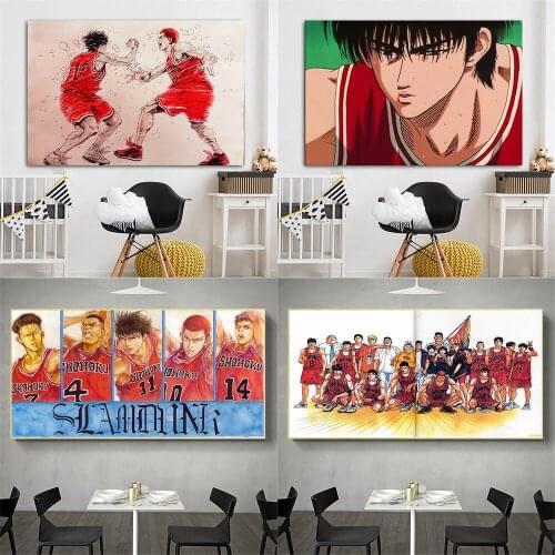 Classic Japanese Anime Poster SLAM DUNK Picture Canvas Print Home Living Room Child Bedroom Decoration Wall Painting Gift