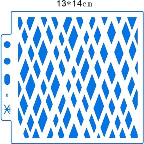 Grid shield DIY cake scrapbook stencils hollow Embellishments printing lace ruler Valentines Day