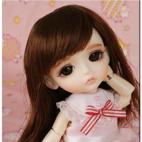 1/8 scale nude BJD doll cute BB kid BJD/SD Resin figure doll DIY Model Toy gift.Not included Clothes,shoes,wig A0452yellowLea