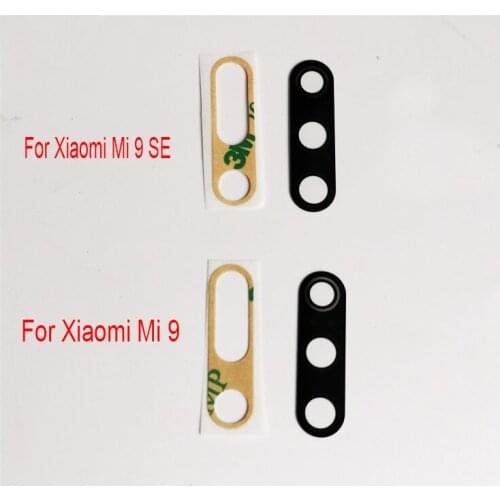 1pcs or 2 pcs/lot Rear camera glass For Xiaomi Mi 9 Mi9 Se Back Camera Glass Lens Cover With Adhesive Sticker Replacement Parts