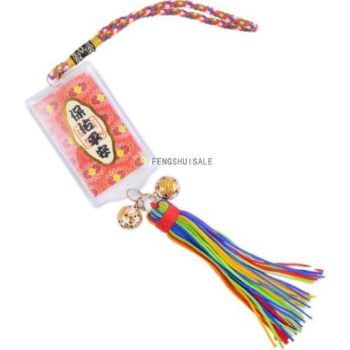 Fengshui Tibet with 5 color chinese knot Talisman Bless safely and smoothly