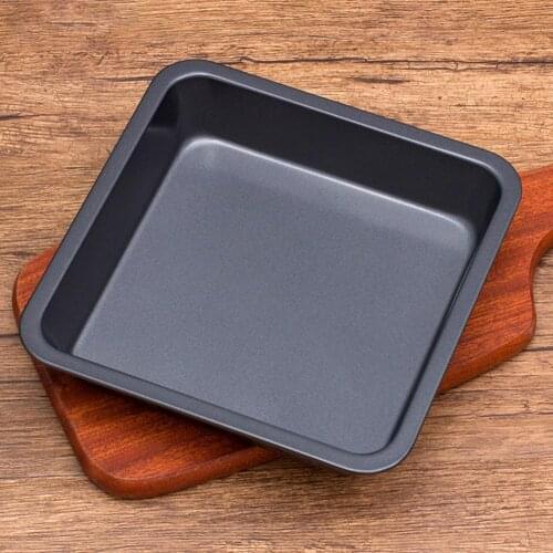 Cake Roll Bakeware Barbecue Bakeware 8 Inch Carbon Steel Non-stick Square Cake Mold Baking Pan Bakeware Kitchen Tool