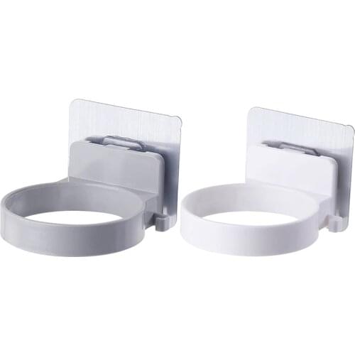 High Quality Wall-mounted Hair Dryer Holders ABS Bathroom Shelf Storage Hairdryer Holder Rack Organizers For Hairdryer Hot Sales