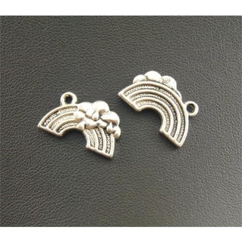 10 Pcs Silver Color Rainbow Charms DIY Bracelet Necklace Jewelry Making Handmade DIY A928