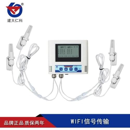 Wireless WiFi temperature and humidity meter recorder network display industrial grade multi-probe remote transmitter sensor