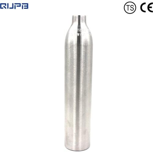 QUPB 0.5L Paintball High Pressure Cylinders 3000psi 30.5CI Aluminium Air Tank Silver w/ 4500psi Regulator M18*1.5Thread TKM050S