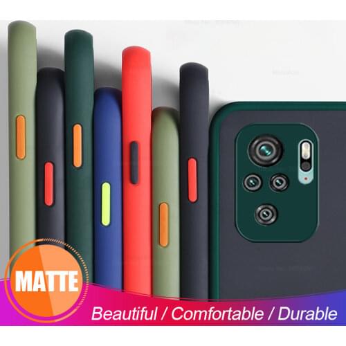 Colorful Matte Silicon Case For Xiaomi Redmi Note 10 Pro Max note 10S 10PRO Redmy note 10 s Camera Protection Back Phone Cover