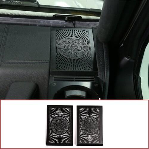 For Mercedes-Benz G-Class W463 2004-18 Car Console Instrument Panel Both Sides Speaker Protection Decoration Net Car Accessories
