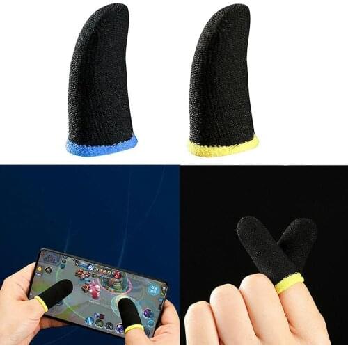 Breathable Game Controller Finger Cover Sweat Proof Finger Gloves Gaming Fiber Carbon Mobile Sensitive Touch Non-Scratch