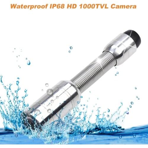 23MM Stainless Steel Industrial Pipeline Sewer Endoscope Camera Head Waterproof IP 68 HD 1000 TVL Used For Pipe Inspection