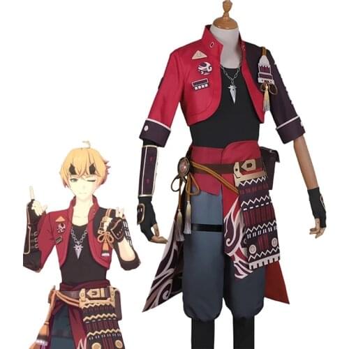 Genshin Impact Tohma Game Suit Uniform Cosplay Costume Halloween Carnival Party Outfit For Men 2021 NEW