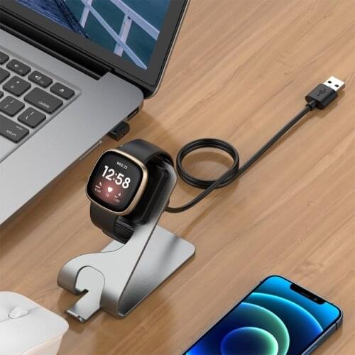 Lightweight Magnetic Charger Stand Charging Station Bracket Fast Charging Holder Compatible with Fitbit-Versa3/Sense DXAC