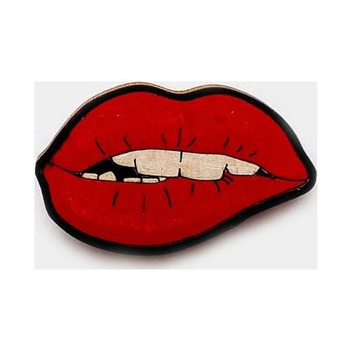 МАТУР ЗНАЧОК Brooches Lips For Clothes
