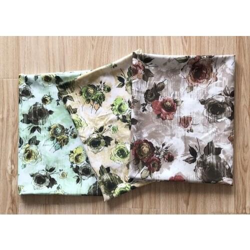 Fashion Oil Painting pattern vintage fabric Retro style cotton fabric for DIY Bag shirt dress cloth 1meter