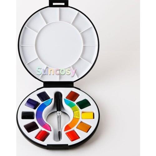 Raphael Campus Watercolor Pan Travel Set, Multicolor 10 Color, Ultra-lightweight and Compact, Ideal for The Artist on The Go