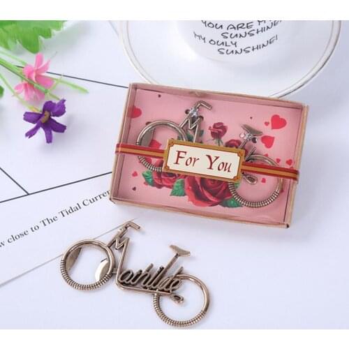 New Bicycle Metal Beer Bottle Opener for bike lover Wedding Anniversary Party Gift Bike 50pcs/lot