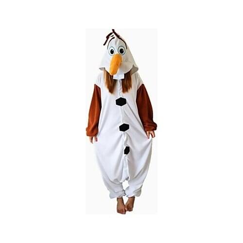 Olaf Snowman Polar Fleece Pajamas Cartoon Sleepwear Halloween Costume