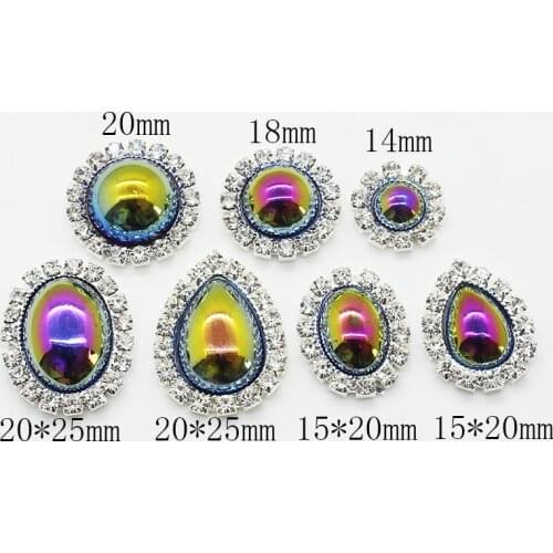 Simple Black Symphony Rhinestone Accessories 10Pcs Diy Jewelry Accessories rhinestones Decoration Creative Making Variety sizes