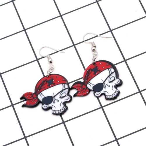 Funny A Variety of Optional Halloween Skull Earrings Halloween Party Zombie Ghost Head Unisex Creative Personality Accessories
