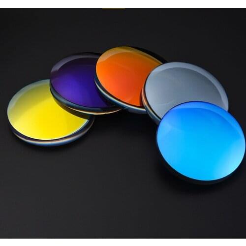 1.61 Ultra thin Polarized lenses Colorful Reflective Myopic lenes Anti-UV Goggles Nearsighted Degree lenses Custom made