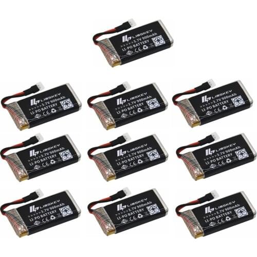 10pcs 3.7V 900mAh 25C Lipo Battery for Syma X5C X5SC X5SW Top selling Q7 RC Quadcopter Drone Battery for SYMA Drone RC Battery