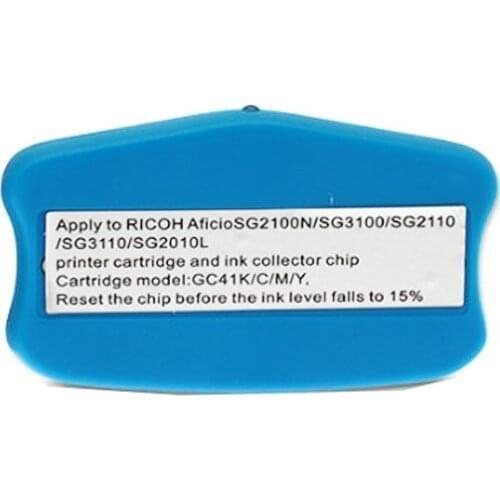 2pcs GC41 Chip Resetter For Ricoh GC41 Ink Cartridge For Ricoh Aficio SG2100N SG3100 SG3100SNW SG3110DNW SG3110DN SG3110SFN