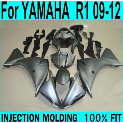 Free shipping Fairings For YAMAHA YZF R1 2009-2015 year model ( matte grey ) Injection Fairing kit ll28