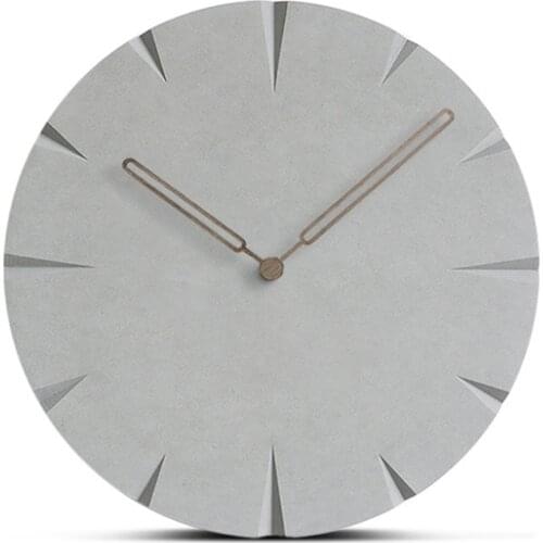 Large Wooden Wall Clock Simple Modern Design Nordic Silent Clocks Square MDF Wood Hanging Wall Watch Home Wall Decor 12 Inch