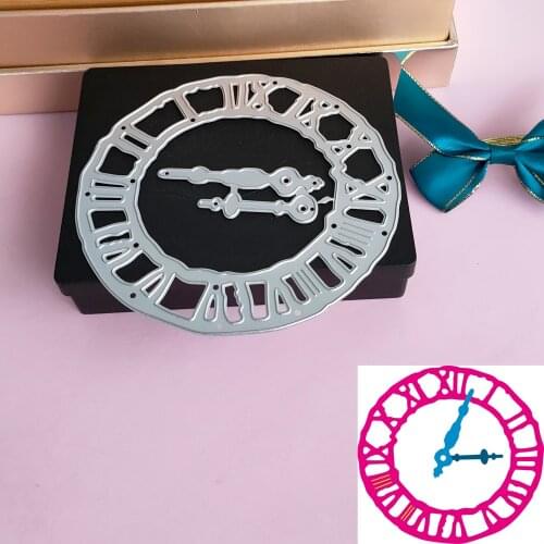 Timepieces Clock Metal cutting mould clipboard beautiful Clock cutting mould DIY paper card craft