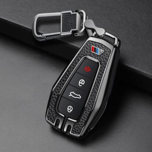 Genuine leather paste zinc alloy car key case cover For Geely Coolray 2019-2020 Atlas Boyue NL3 Emgrand X7 EX7 SUV GT GC9 Borui