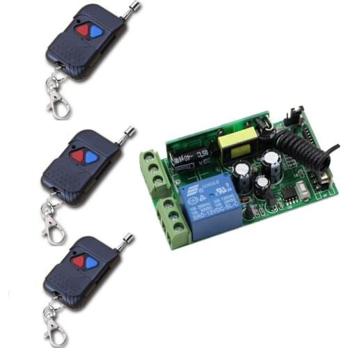 DC 85V 110V 220V 250V Wireless Remote Control Switch LED Lamp Lights Power Remote Switch Relay Receiver Transmitter Smart Home
