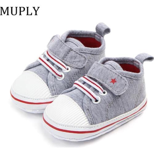 Baby Shoes For Newborn 2019 New Arrival Infant First Walkers Tollder Canvas Shoes Spring Baby Girls Boys Sneaker Prewalker 0-18M