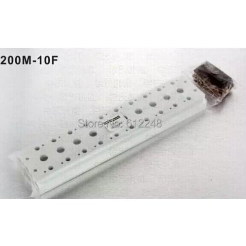 Airtac Solenoid Valve Manifold / Base / Board 4V210-08 Pneumatic Solenoid Valve Manifold 200M-10F 10 Station
