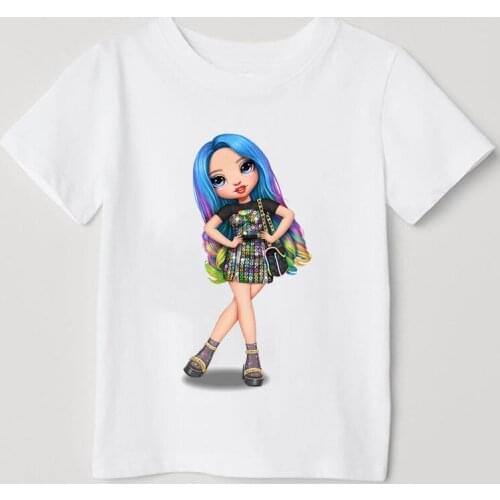 I Love You Graphic Print Tshirt For Girls Cute Bratz 2yk T Shirt Kids Clothes Harajuku Shirt Kawaii Children Clothing Tops