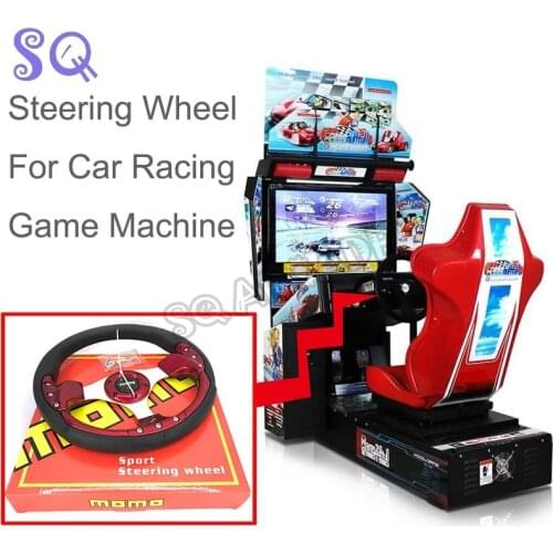 Racing Steering Wheel Video Game Childrens Simulation Arcade Accessories for Arcade Cabinets Coin Operated Gaming Equipment