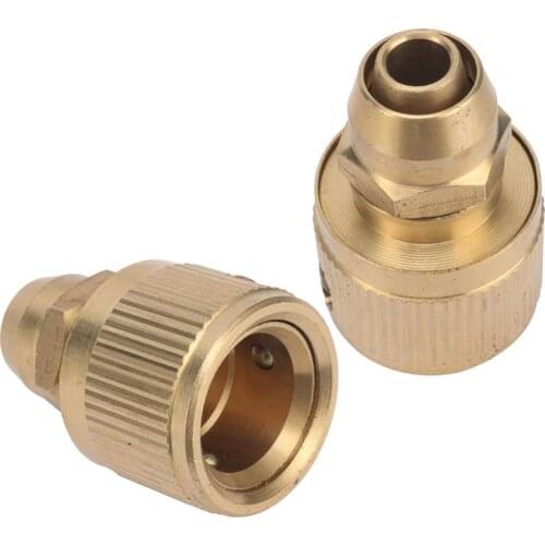 Brass 3/8" Pipe Quick Connector Irrigation Car Wash Water Piper Quick Connector Plumbing Pipe Coupling Adapter Fittings