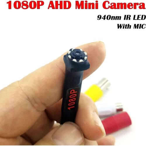 HD 1080P Mini AHD Security Camera 2MP 1920*1080 AHD Camera with 940nm IR LEDs Night Vision CCTV Video Audio Camera For AHD CCTV