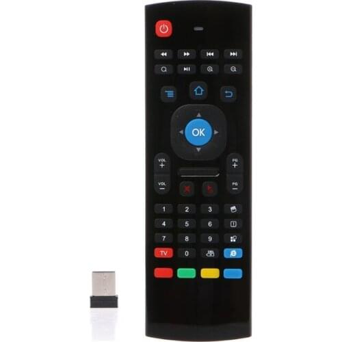 New MX3 2.4G Air Mouse Mini Wireless Keyboard Qwerty Infrared Remote Control No Mic