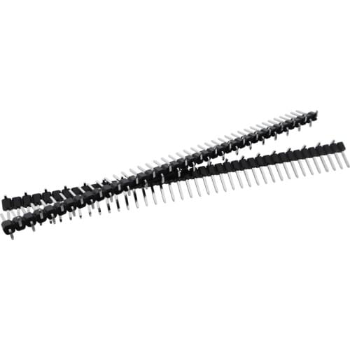 New 100pcs 2.54mm 0.100" Single row 1x40 P 40 Pin Header Male SMT SMD Mount PCB Strip