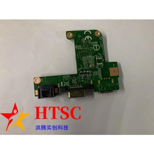 Original FOR MSI GE60 15.6" Genuine Laptop USB VGA LAN Port Board MS-16GFA 1test OK