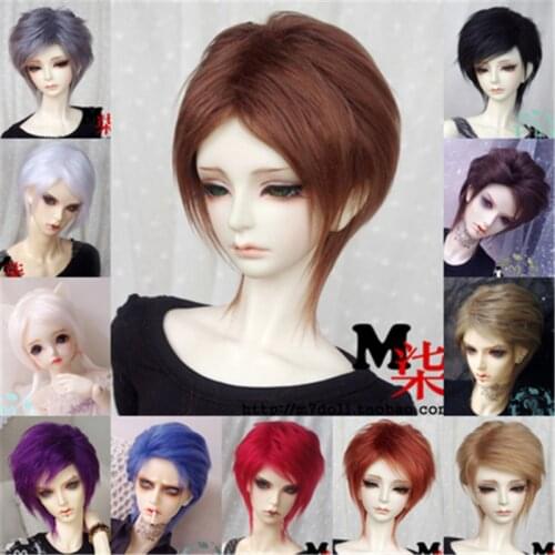 BJD doll wig for 1/3, 1/4, 1/6, 1/8 size imitation mohair hair hair wig in the long hair doll accessories multi-color options