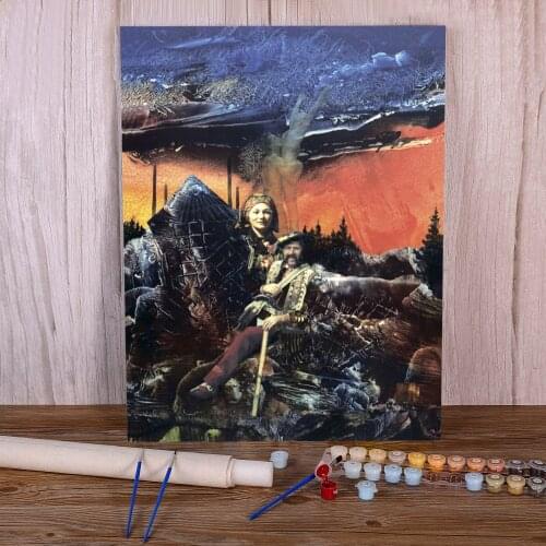 Landscape Youth And Maturity Paint By Numbers Kit Oil Paints 50*70 Paiting By Numbers Paintings Crafts For Adults Art