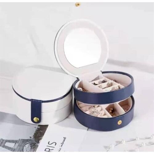 Portable Small Jewelry Box Princess European Style Jewelry Storage Box Travel Earrings Bracelet Necklace Ring Boxs Cosmetic Bags