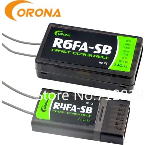CORONA R4FA-SB/ R6FA-SB 2.4GHZ FUTABA FASST COMPATIBLE S.BUS RECEIVER FOR RC PLANE