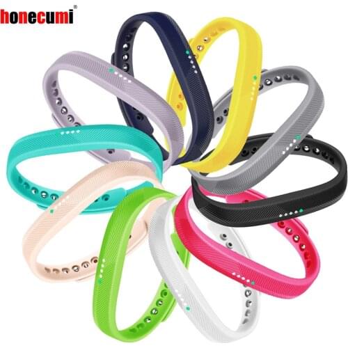 Honecumi For Fitbit Flex 2 Wristband Strap 10 Colors Fitness Tracker Band For Fitbit Flex2 Replace Bracelet Sport Accessories
