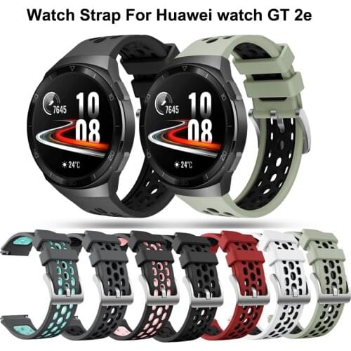 Sport Silicone Watchband Strap For Huawei watch GT 2e original SmartWatch band Replacement GT2e Wriststrap 22mm Bracelet belt